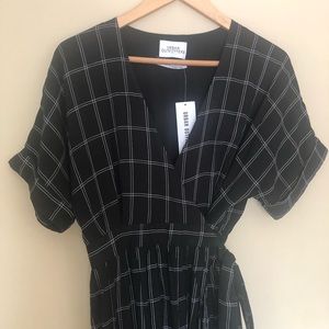 UO Gabrielle Midi Wrap Dress